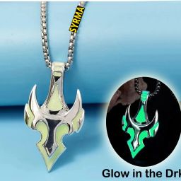 Bull Helmet Glow in the Dark Pendant for Men and Women, Glowing/Radium Locket Silver Stainless Steel Pendant-image-25