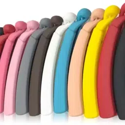 Banana clips Thick Curved Matte Multi-color, medium size Pack of 12 Banana Clip-image-3