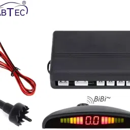 fabtec 4 Silver Parking Sensor With Accessories Kit. All Universal Car 4 Silver Parking Sensor Reverse Radar with Sound Alarm System Parking Sensor image 2