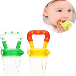 BABY FRUIT FEEDER Nibbler with Ergonomic (MULTICOLOUR) PACK OF - 2 - PLASTIC-image-56