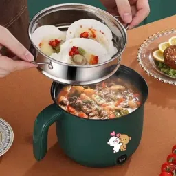 creation bazaar Non-Stick Multiperpse Rice Cooker Portable Low-Power Multi-Function Cooking Hot Rice Cooker, Travel Cooker, Egg Cooker, Egg Boiler, Deep Fryer image 3