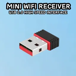 GUGGU (Wi-Fi Receiver) with Multi-Device Connectivity For All Pc System and LaptopH32 USB Adapter-17