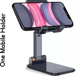 WHISTLE9 FOLD Mobile Stand Holder-[2020 Updated] Adjustable Cell Phone Stand, Foldable Portable Desktop Table Stand Phone Holder,Angle Height Adjustable Phone Stand Holder for Desk Tablet Stand, Fully Foldable | Angle Height Adjustable | Tab & Phone Holder Stand for Desk, Cradle, Dock, Desktop Tablet Stand Compatible with Smartphones & Tablets Mobile Holder image 2