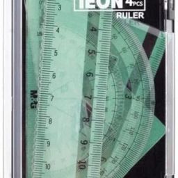 4-PiRulers Set,15 cm Scale,45-60 Degree Triangular Rulers, 180 Degree Protractor Ruler-image-16