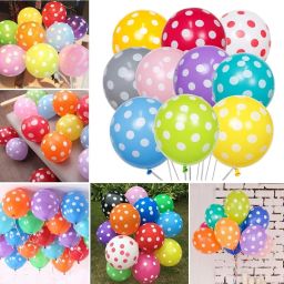 Printed Polka Dot Balloons Multicolor 100 Pcs Balloon For Kids/Party/Birthday Decoration Balloon-28