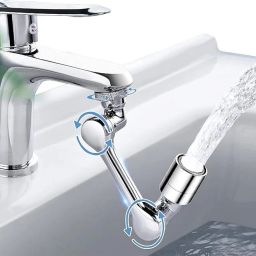 grillvanta by n/a 1080° Swivel Robotic Arm Faucet Extender Universal Splash Filter Faucet for Kitchen Sink & Wash Basin, 2 Water Modes with Splash Filter Sink Tap Faucet image 3