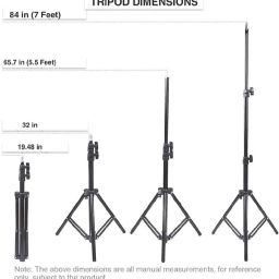 BASS BLING 2.1m Live Video Camera Multi-function Tripod with Holder Clamp for camera Tripod, Tripod Ball Head image 2