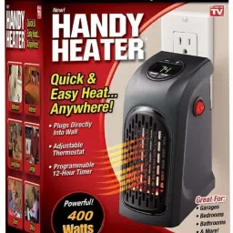 400W Portable Heater Handy Heater Compact Plug-In Digital Electric Fan Wall-Outlet Handy Air Warmer Blower Adjustable Timer Digital Display for Home/Office/Camper(black) Beverage Maker-79