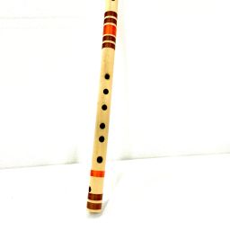 C Sharp Medium Right Hand Bansuri 19 inches Bamboo Flute-13