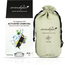 Premium Car Perfume Flakes with Activated Charcoal|Cool Aqua Mint Fragrance Diffuser-image-26
