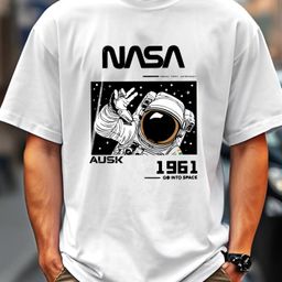 ausk Men Printed Round Neck Cotton Blend White T-Shirt-picture-16