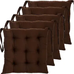 Microfibre Solid Chair Pad Pack of 5-image-19