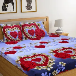 140 TC Microfiber Double Printed Flat Bedsheet-image-60
