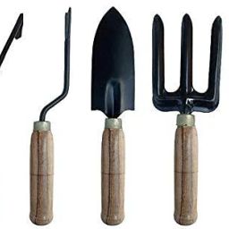 Gardening tool set of 5 WOOD HANDLE Garden Tool Kit-13