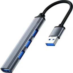 spincart USB 3.0 Slim Hub 4 USB Port High Speed Data Transfer For Computer Laptop USB 4 Port Hub 3.0 High Speed Data Transfer For Computer Laptop PC USB Hub-24