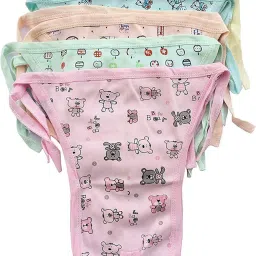 Cotton Cloth U Shape Nappy/Langot for New Born Baby (Multi,0-6 Months) Pack of 5-11