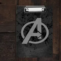 Avengers Logo Digital Reprint Clip Board Exam Pad (14x10 Inches) exam pad-image-88