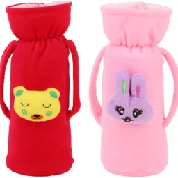 Soft Plush Baby Feeding Handle Bottle Cover With Attractive Cartoon Design-image-32