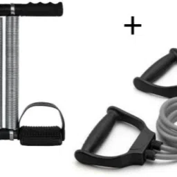 Tummy Trimmer + Resistance band Toning Tube Ab Exerciser Home Gym Workouts Ab Exerciser-image-4