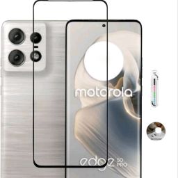 GORILLA PRO PLUS Tempered Glass Guard for Motorola Edge 50 Pro Tempered Glass Moto Edge 50 Pro Tempered Glass Edge To Edge Full Screen Guard For Motorola Edge 50 Pro 5G | Motorola Edge 50 Pro 5G Tempered Glass-image-1