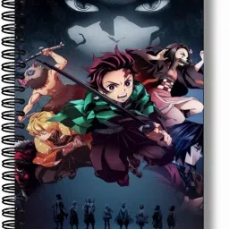 Demon Slayer anime notebook A5 Notebook unruled 120 Pages-19