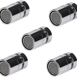X-FLOW 360 Degree Rotatable Universal Fit Aerator Water Saving Chrome Finish 5 Faucet Nozzle-6