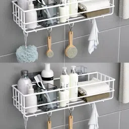 Wall Mounted bathroom Shelf/Rack/Storage Organizer for bathroom Steel Wall Shelf-22
