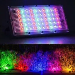 Flood Light/Outdoor Lamp AC Brick Light with Remote -Multicolor 1pc Flood Light Outdoor Lamp-19