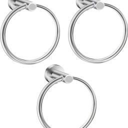 Steel Towel Ring - Pack Of 3 12 inch 3 Bar Towel Rod 12 inch 3 Bar Towel Rod-1