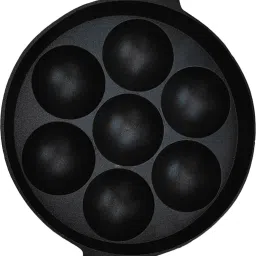 Non stick induction base appam paarkal 7 cavity Paniarakkal 0.25 L capacity 25 cm diameter-20