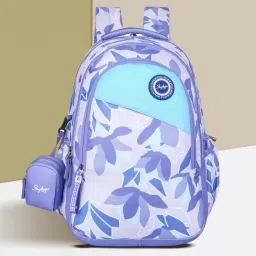 Medium 30 L Laptop Backpack Bloom 04 30L Lightweight Casual School Bag Purple For Women-11