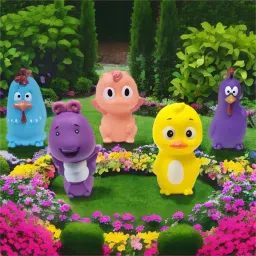 babro Bucket with Bath Aquatic Galinha Character Chu Chu Toy Set with 3 Pcs Rattle Rattle image 3