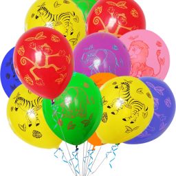 Printed Balloons Combo Kit - Animal Printed Balloons For Birthday Decorations Balloon-image-14