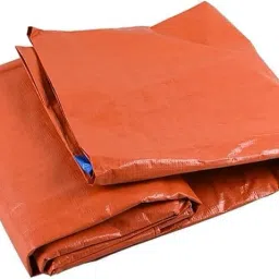 170 GSM 9FT x 6FT Tarpaulin Tent (Orange/Blue Double Color) - Waterproof Tent - For Cover for Truck, Car, Bike, Camping, Construction, Grain Storage, Shelter-71