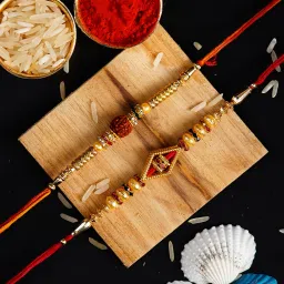 Rudraksh D1056 Assorted Rakhi Set-image-73