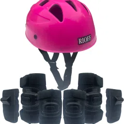 Protective Skating Guard Set (Pink) (Medium) 8 To 12 Years Skating Guard Combo-23