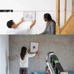 msnb LASER LEVEL TOOL Laser Level Line Laser Tape Ruler || Adjusted and Metric Rulers Level Pro Non-magnetic Electronic Level image 2