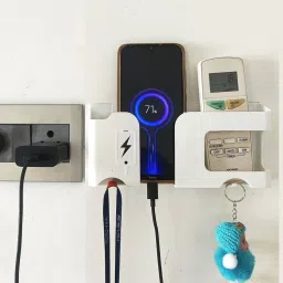 eAUTOMATION Multi-Purpose Mobile Charging Wall Stand, Phone Holder, Mobile holder for wall Mobile Holder-image-30