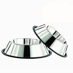 Set of 2 Stainless Steel Pet Bowl Round Stainless Steel Pet Bowl-image-86