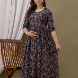 Printed Pure Cotton Stitched Anarkali Gown-image-74