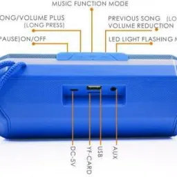 NKL Deep Bass Powerful Power Sound Blast, Laptop/Home Audio High Power Sound Lighting Colour Changing Wireless Multimedia With USB/FM/TF card & line in aux supported Bass Waterproof Extra Bass Sound Laptop/Desktop Speaker Subwoofer Portable Bluetooth Speaker Loudspeaker 3D Stereo Music Surround With FM Loudspeaker Supper Extra Sound {Mobile/Tablet/PC/Laptop} USB,AUX,TF CARD Superb Bluetooth Speaker Bluetooth Speaker|Powerful Speaker | Built-in Mic Portable Bluetooth Speaker Built-in Miccray activities speaker with Inbuilt MicSuper Bass LedColour Changing Lights Indoor/outdoorMultimedia Mobile Home/CarWireless Portable Bluetooth High Power Sound Blast Wireless Multimedia LED Light Bluetooth Rechargeable Speaker with dual speaker /built in power bank /built in FM radio /mini portable Speaker Mod image 4