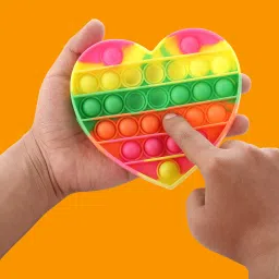 spartan kids 4 Pack Pop It - Pop It Fidget Toy with Pure Silicon, Push Pop Bubble Fidget Toy image 2