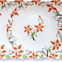 ROUND SMART (504) HALF (7") DINNER PLATE SET 6 PCS OF MELAMINE Dinner Plate-image-8