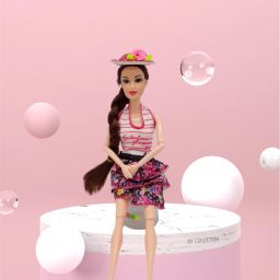 Sparkle Model Doll with gorgeous and Long hairs and maximum joints for movements-20
