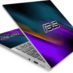 Anweshas Asus Purple Abstract Full Panel Laptop Skins Upto 15.6 inch - No Residue, Bubble Free - Removable HD Quality Printed Vinyl/Sticker/Cover Self Adhesive Vinyl Laptop Decal 15.6-image-1