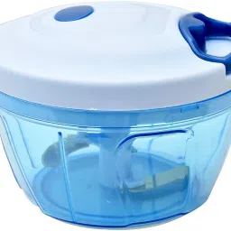 450 ML Plastic Handy Dori Chopper with 3 Blades Electric Vegetable & Fruit Chopper-5