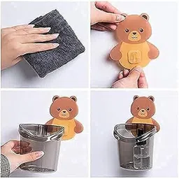 webdealz Multipurpose Teddy Bear Design Wall Mount Holder/Organizer x1.106 Shower Caddy Organizer-picture-18