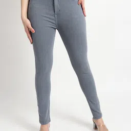 tyffyn Women Slim Mid Rise Grey Jeans-picture-21