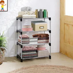 Foldable Wide Storage Rack for Clothes Easy to Move & Assemble PP Collapsible Wardrobe-13