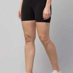 Solid Women Black Tights-image-1